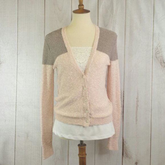 American Eagle Color Block Cardigan Sweater - Picture 2 of 7